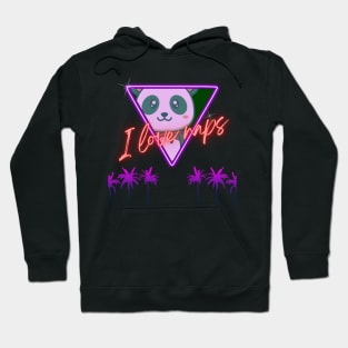 Cute Panda Cyberpunk - I Love Naps - Kawaii Panda #9 Hoodie